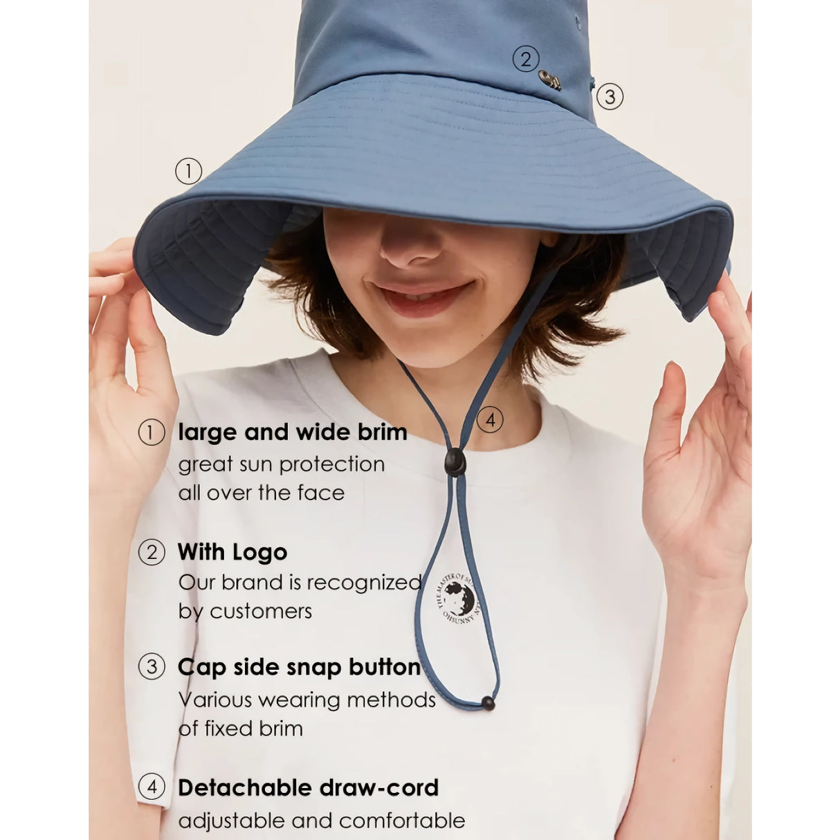 Lässiger Bucket Hat für den Sommer im Freien