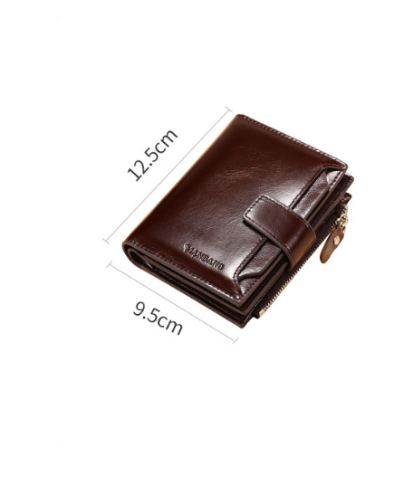 Men's leather wallet wallet card holder - Dazpy