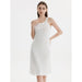 Elegant Silk Blend Halterneck Midi Dress