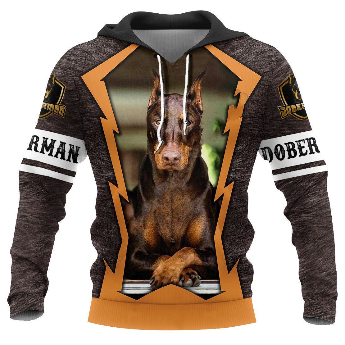 Süßes Langarm-Sweatshirt mit 3D-Hundemuster für den Herbst