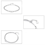 Platinum Plated Heart-shaped Fashion Jewelry - Dazpy