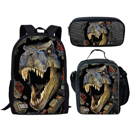 Backpack Dinosaur Schoolbag Children's Meal Bag - Dazpy