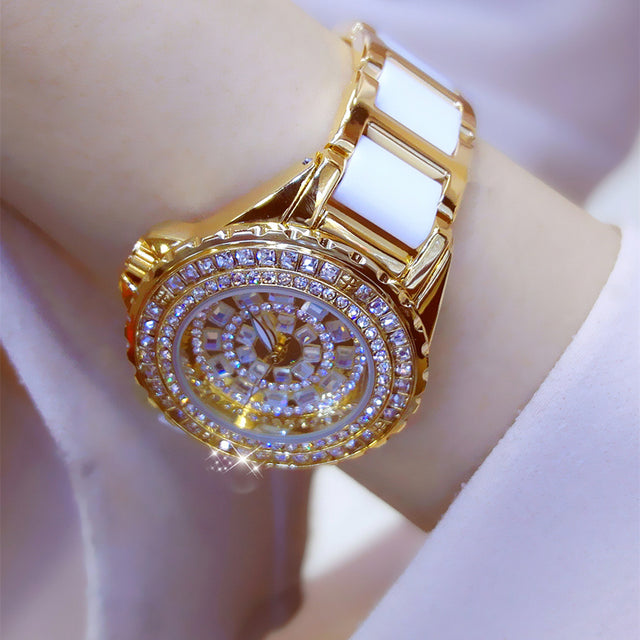 Women's Fashion Simple Full Diamond Watch - Dazpy