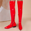 Women's Low-Heel Over-the-Knee Zip Boots