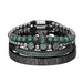 Men's Micropaved CZ Diamond Ball Crown Bracelet - Dazpy