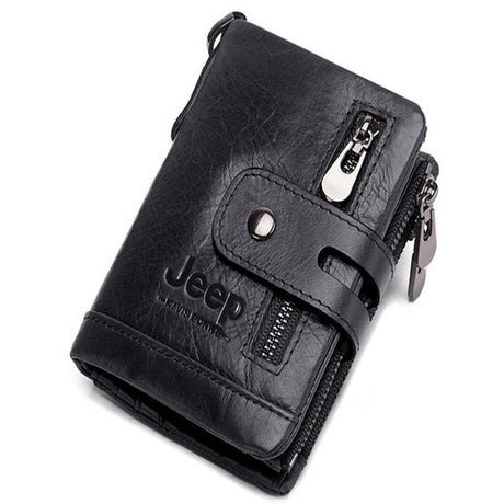 Leather men's wallet coin purse - Dazpy