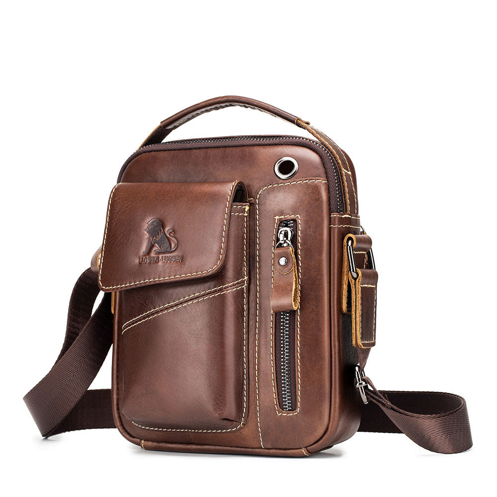 Leather Men's Shoulder Messenger Bag Fashion Trend - Dazpy