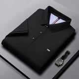 Polo Shirt Men's Summer Lapel Short-sleeved T-shirt Trendy Summer Top Lightweight Casual Collared