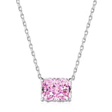 Women's Sterling Silver Zircon Necklace Versatile - Dazpy