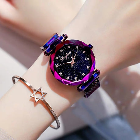 Starry Sky Lady Trendy Waterproof Magnet Quartz Watch - Dazpy