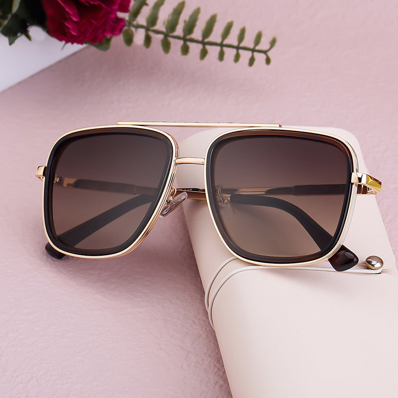 Vintage Square Oversized Sunglasses