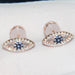 Women's Diamond Inlaid Small Eyes Trendy Earrings Are Simple - Dazpy