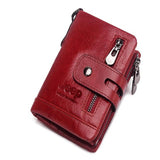 Leather men's wallet coin purse - Dazpy