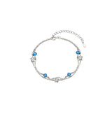 Double Layer Star Bracelet Female S925 Sterling Silver - Dazpy