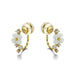 Shell Flower U-shaped Ear Clip Sterling Silver - Dazpy