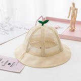 Koreanischer Baby-Sommer-Mesh-Bucket-Hut - Atmungsaktive Sprout-Kappe für Kinder