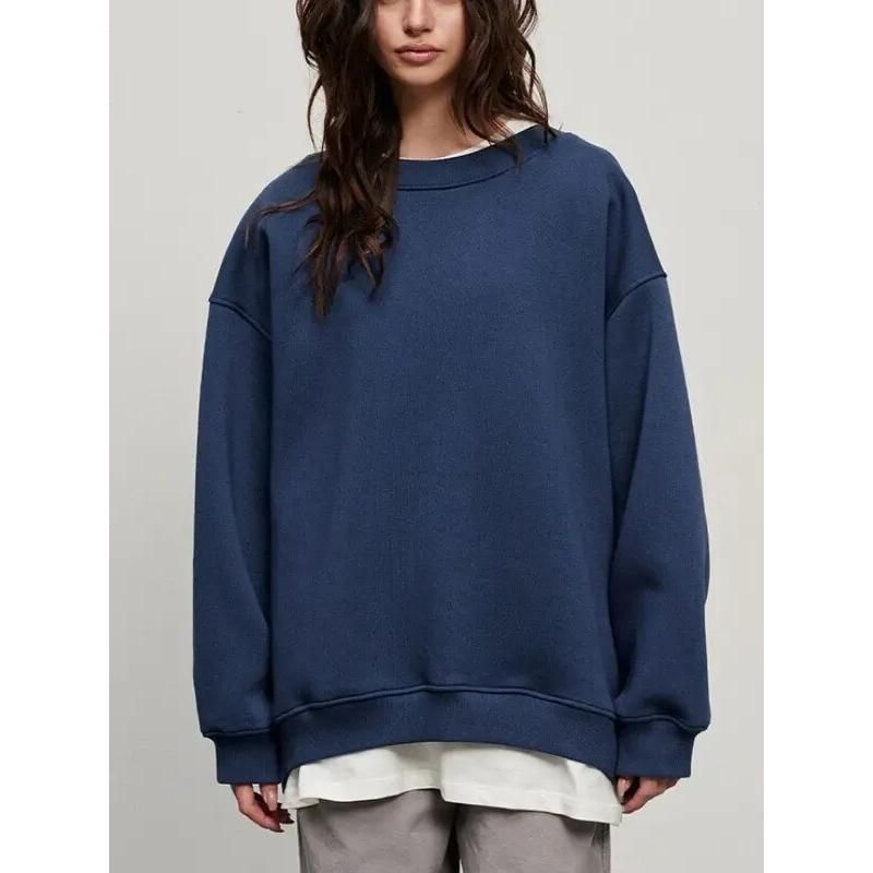 Lässiges Hip-Hop-Fleece-Sweatshirt für Damen