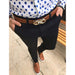 Pure color fit casual men's trousers