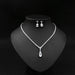 Zircon Necklace Set Minimalist Style - Dazpy