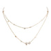 Silver Gilded Zircon Shiny Necklace - Dazpy