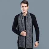 Luxurious Plaid Men's Cashmere Scarf