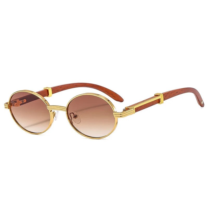 Ovale Sonnenbrille mit Verlaufsgläsern im Retro-Look – stylische Brillen für Modebegeisterte