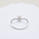 S925 Sterling Silver Fashion Joker Popular Micro-inlaid Moonstone Ladies Ring - Dazpy