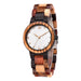 Simple Pearl Shell Color Wood Ladies Watch - Dazpy