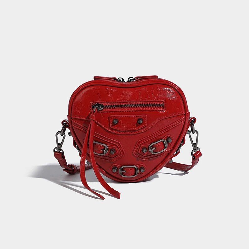 Bolso tote pequeño elegante con forma de corazón