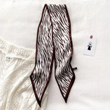 Luxurious Zebra Print Silk-Feel Scarf