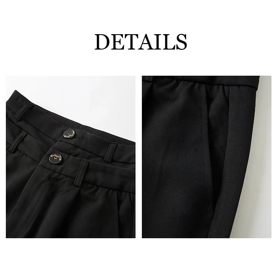 Pantalones casuales de pierna ancha esenciales