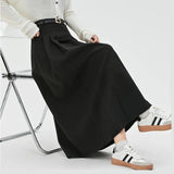 Chic Vintage High Waist Casual Skirt for Women