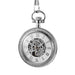 Bronze Transparent Bottom Glossy Semi-automatic Mechanical Pocket Watch - Dazpy