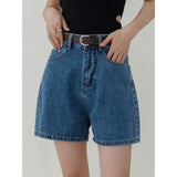 Lässige Jeansshorts mit hoher Taille