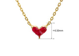 Women's Gold Plated Sterling Silver Splicing Heart Necklace - Dazpy