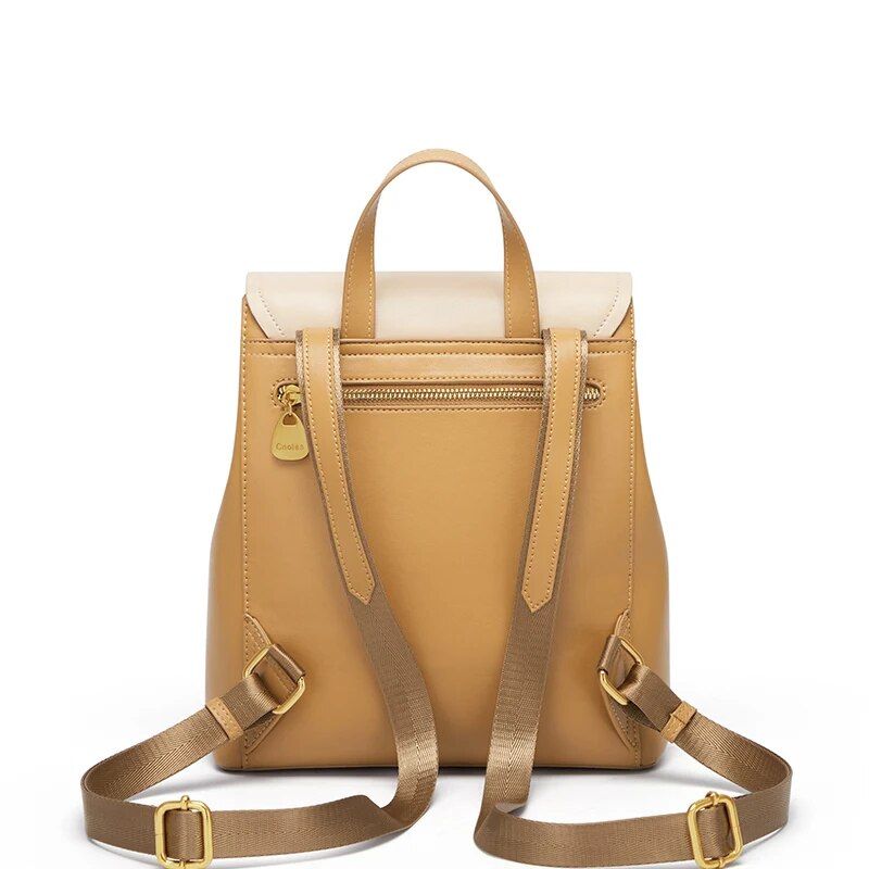 Retro Chic Women's Leather Backpack