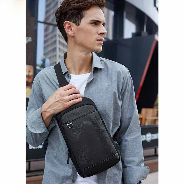 Fashion Men's Simple Polyester Messenger Bag - Dazpy