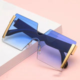 Luxury Rimless Gradient Square Sunglasses for Women