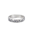 999 Sterling Silver Embossed Auspicious Cloud  Men's And Women's Pure Silver Solid Ring - Dazpy