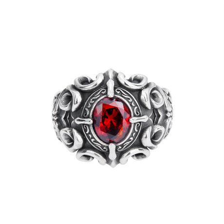 Sterling Silver Cross Totem Ring - Dazpy