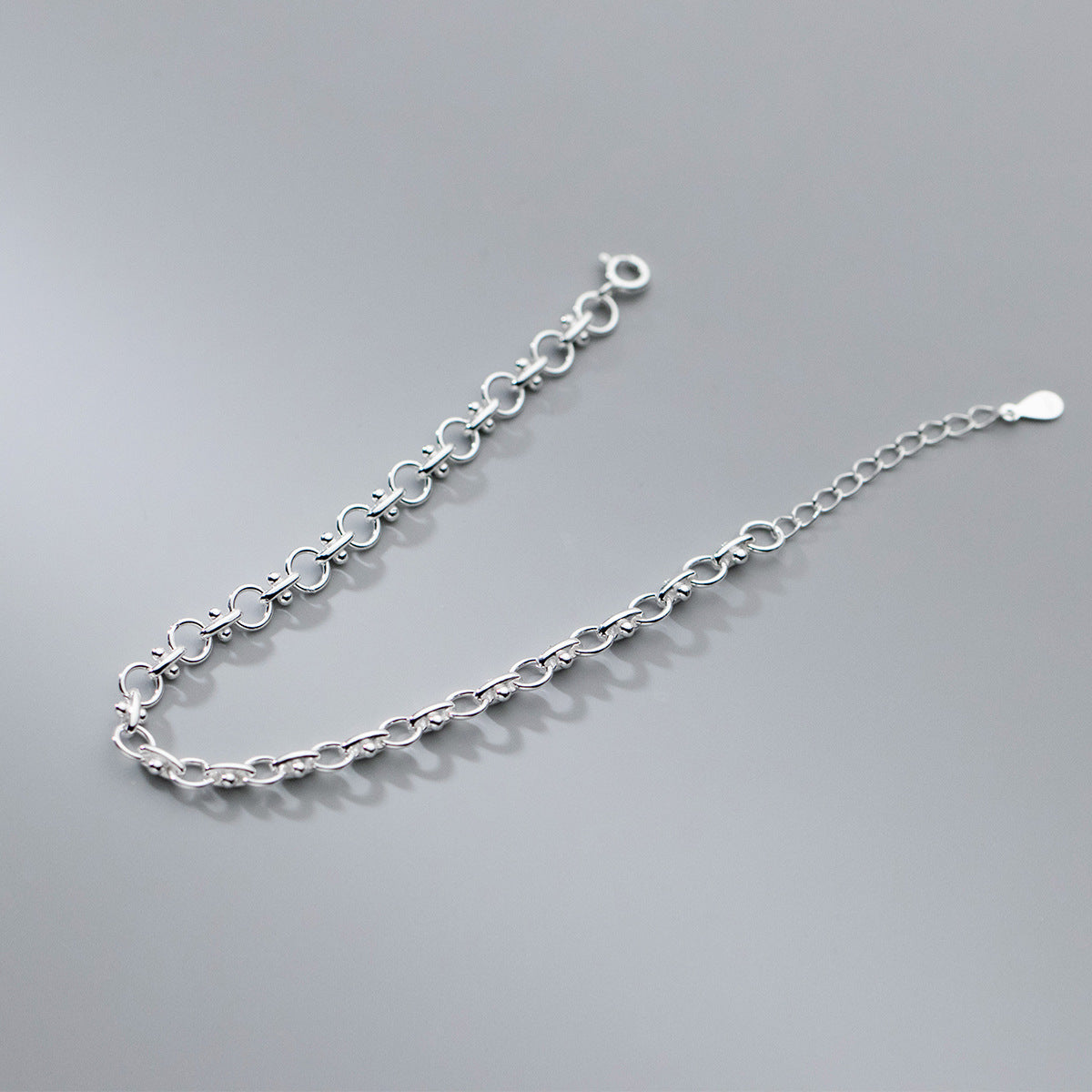 S925 Sterling Silver Division Round Bracelet - Dazpy