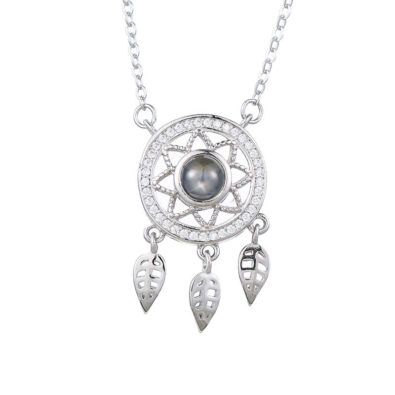 Dreamcatcher Necklace For Memory Of Love Women's 925 Sterling Silver - Dazpy