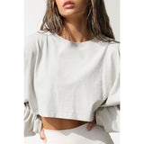 Oversized Streetwear-Inspired Crop Sweatshirt