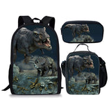 Backpack Dinosaur Schoolbag Children's Meal Bag - Dazpy