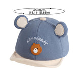 Adorable gorra de béisbol para bebé con orejas de oso