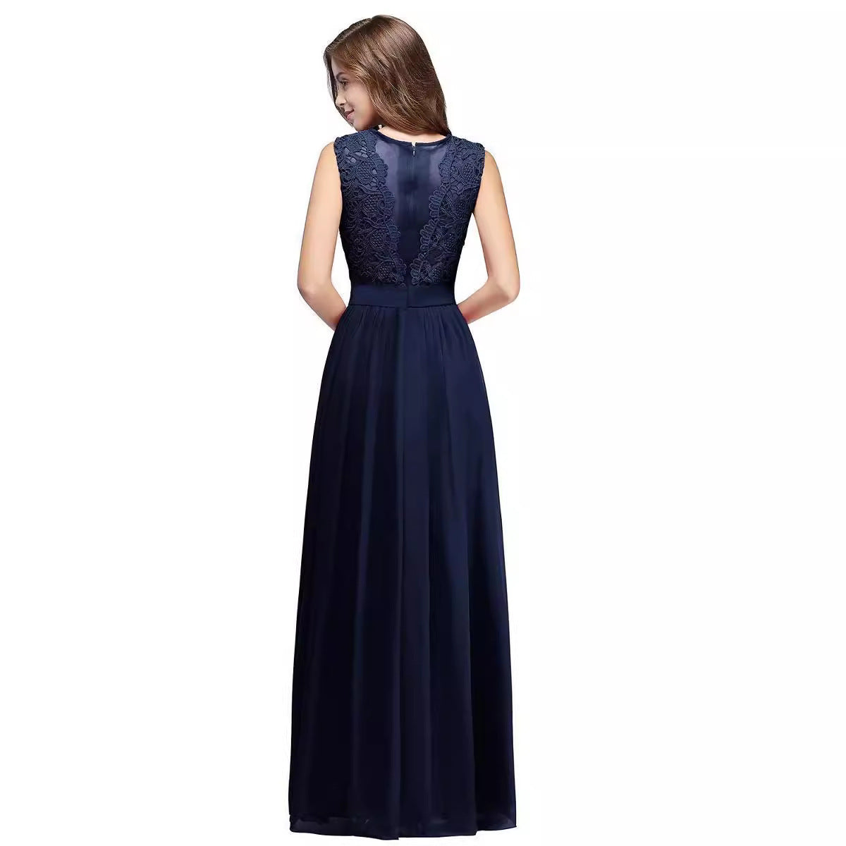 Ärmelloses, sexy, elegantes Hochzeits- und Partykleid