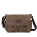 Men's Vintage Crazy Horse Leather Waterproof Crossbody Bag - Dazpy