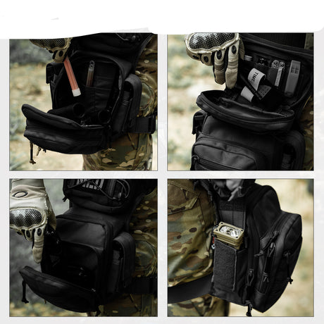 Outdoor Cycling Tactical Nylon Laser Messenger Bag - Dazpy