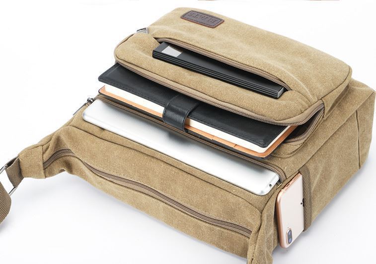 Wooden Tool Bag Men's Canvas Thickened And Repaired - Dazpy