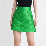 Floral A-Line Mini Skirt